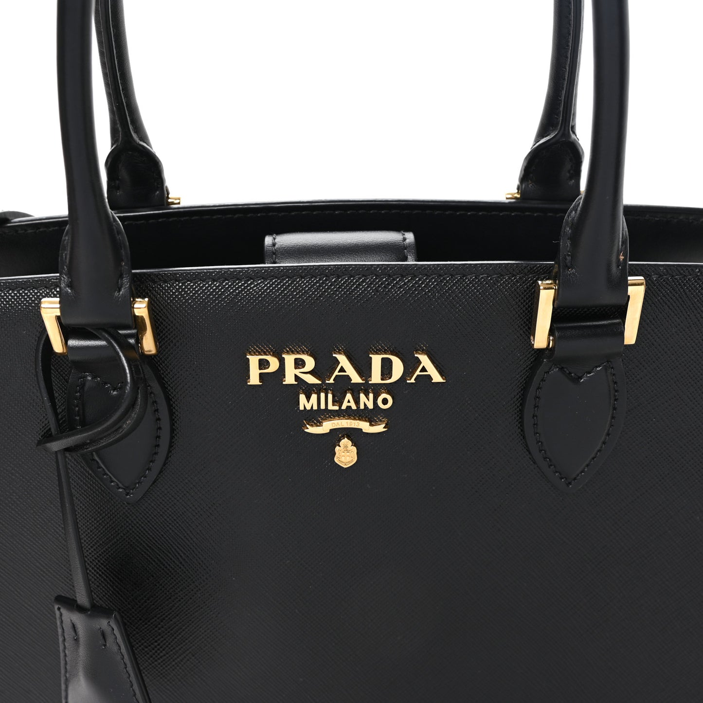Saffiano Soft Calfskin Large Tote Black