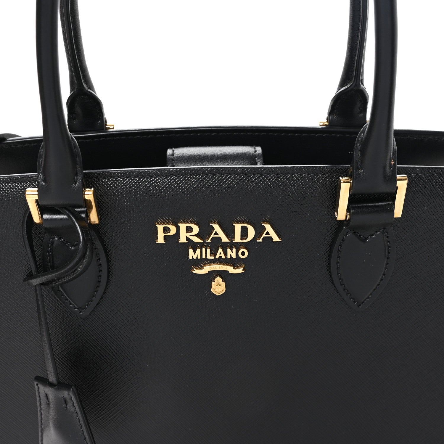 Prada Saffiano Soft Calfskin Large Tote Black 8 of 10