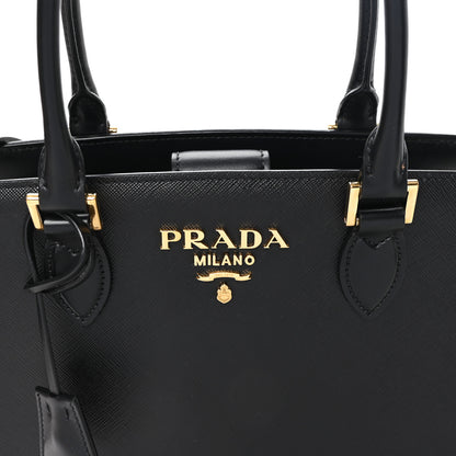 Prada Saffiano Soft Calfskin Large Tote Black 8 of 10