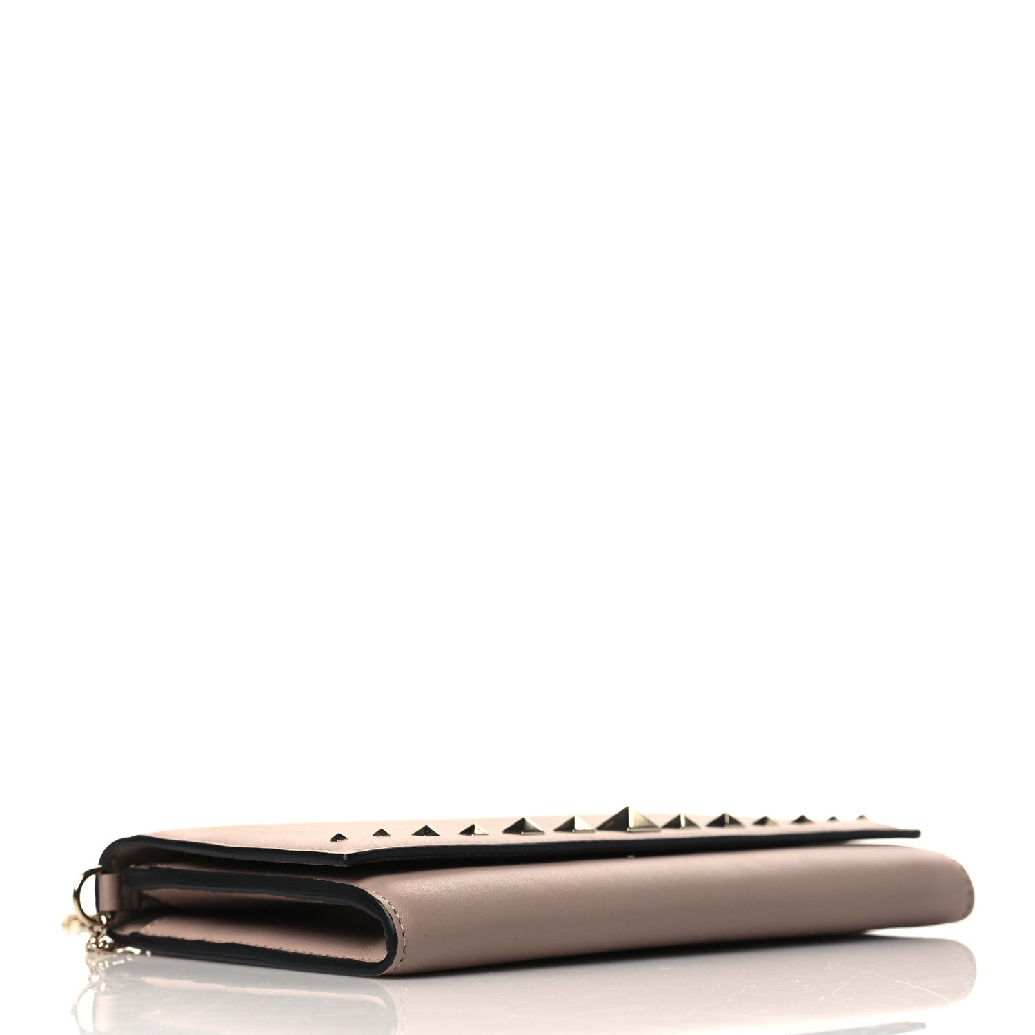 Valentino Garavani Vitello Rockstud Crossbody Wallet on Chain Poudre 4 of 10