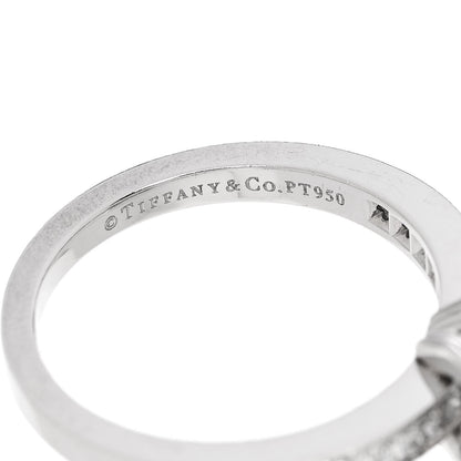 Tiffany Platinum Diamond 1.11ct Ribbon Engagement Ring 52 6 5 of 7