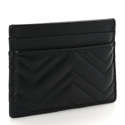 Gucci Calfskin Matelasse GG Marmont Card Holder Black 3 of 6