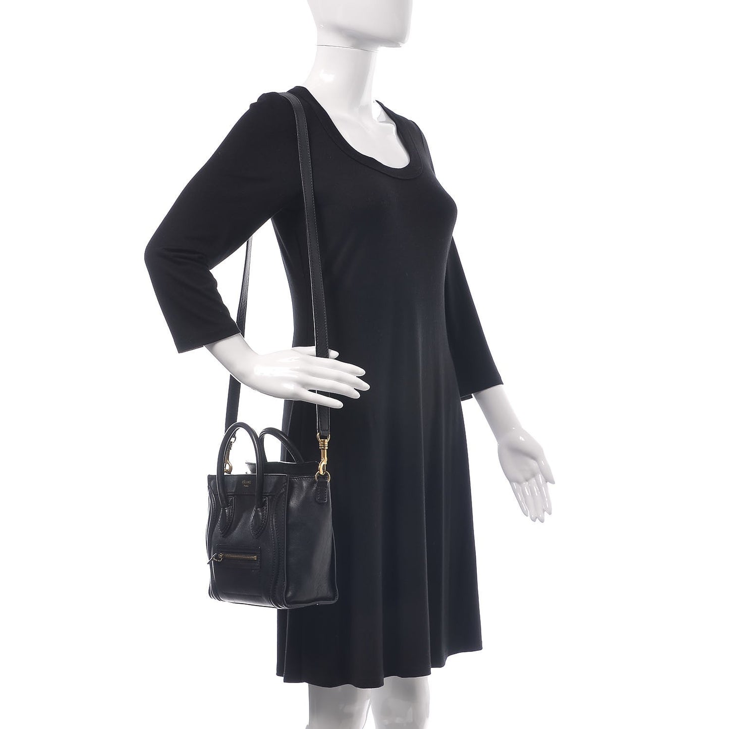Smooth Calfskin Nano Luggage Black