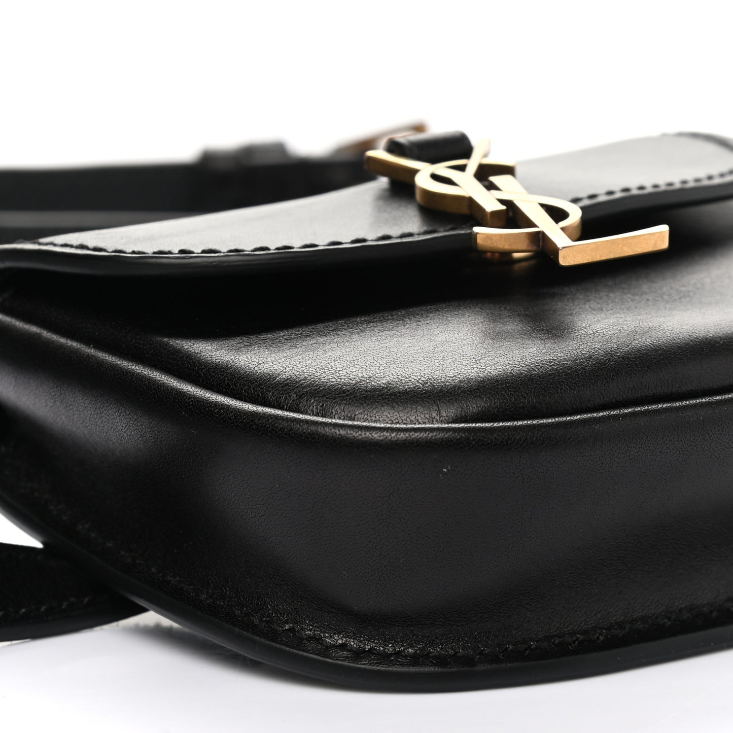 Smooth Calfskin Mini Classic Monogram Kaia Belt Black