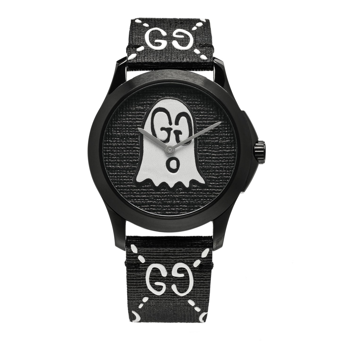 PVD Stainless Steel Canvas 38mm G-Timeless Ghost Quartz Watch Black