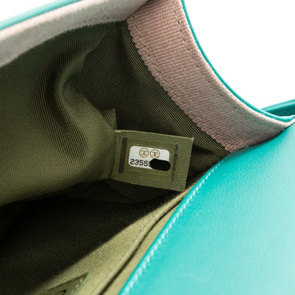 Chanel Lambskin Quilted Medium Boy Flap Turquoise 8 of 8
