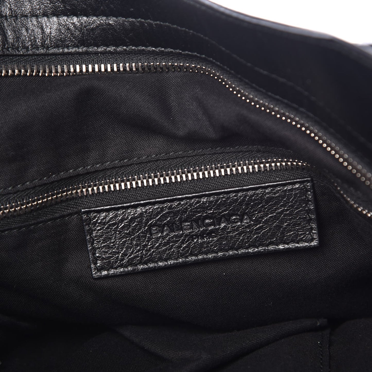 Agneau Classic Silver Hardware Velo Black