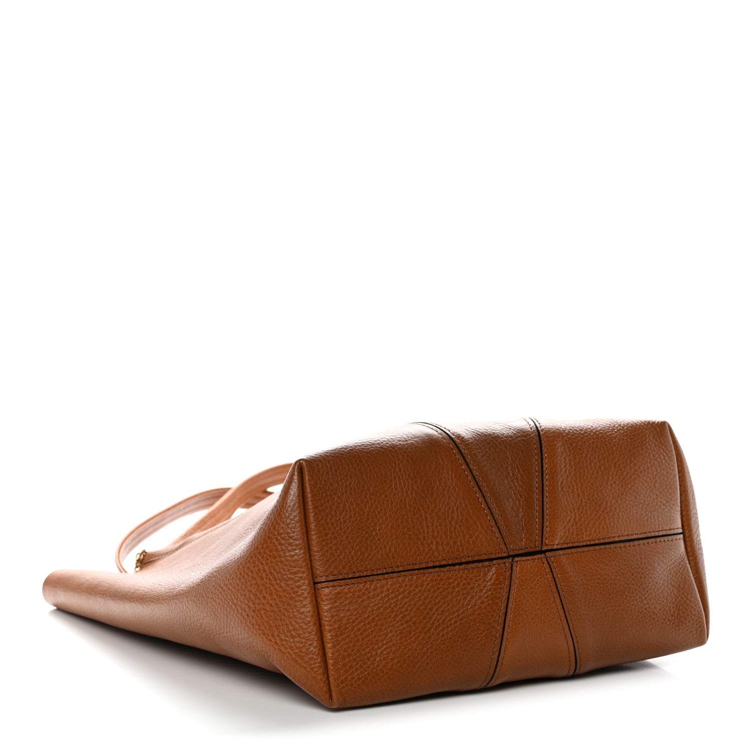 Chloe Grained Calfskin Medium Spin Tote Clay Brown 4 of 10