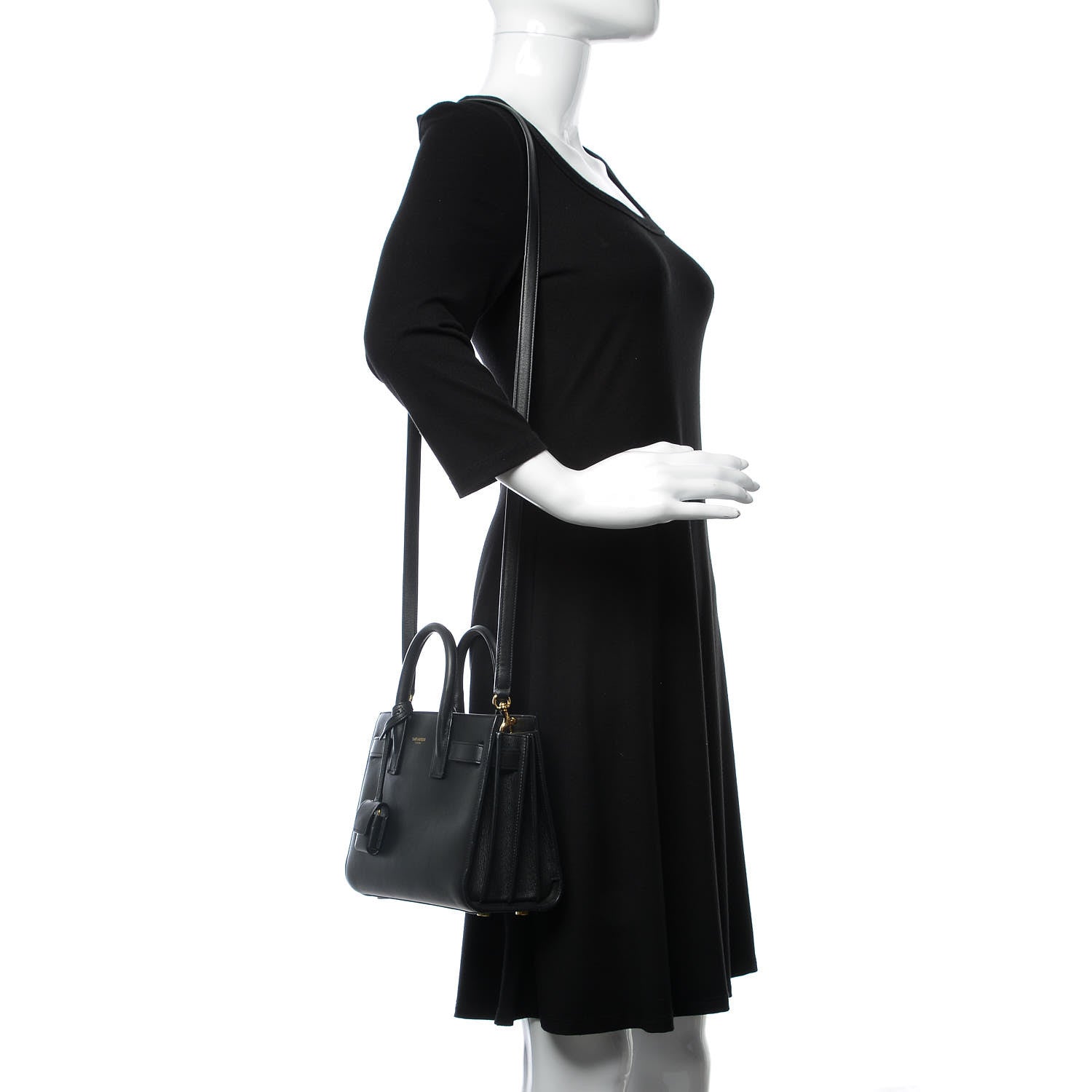 Saint Laurent Calfskin Nano Sac de Jour Black 2 of 10