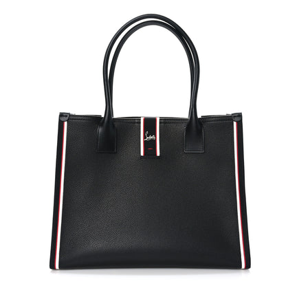 Christian Louboutin Grained Calfskin Large Nastroloubi Tote Black 1 of 11