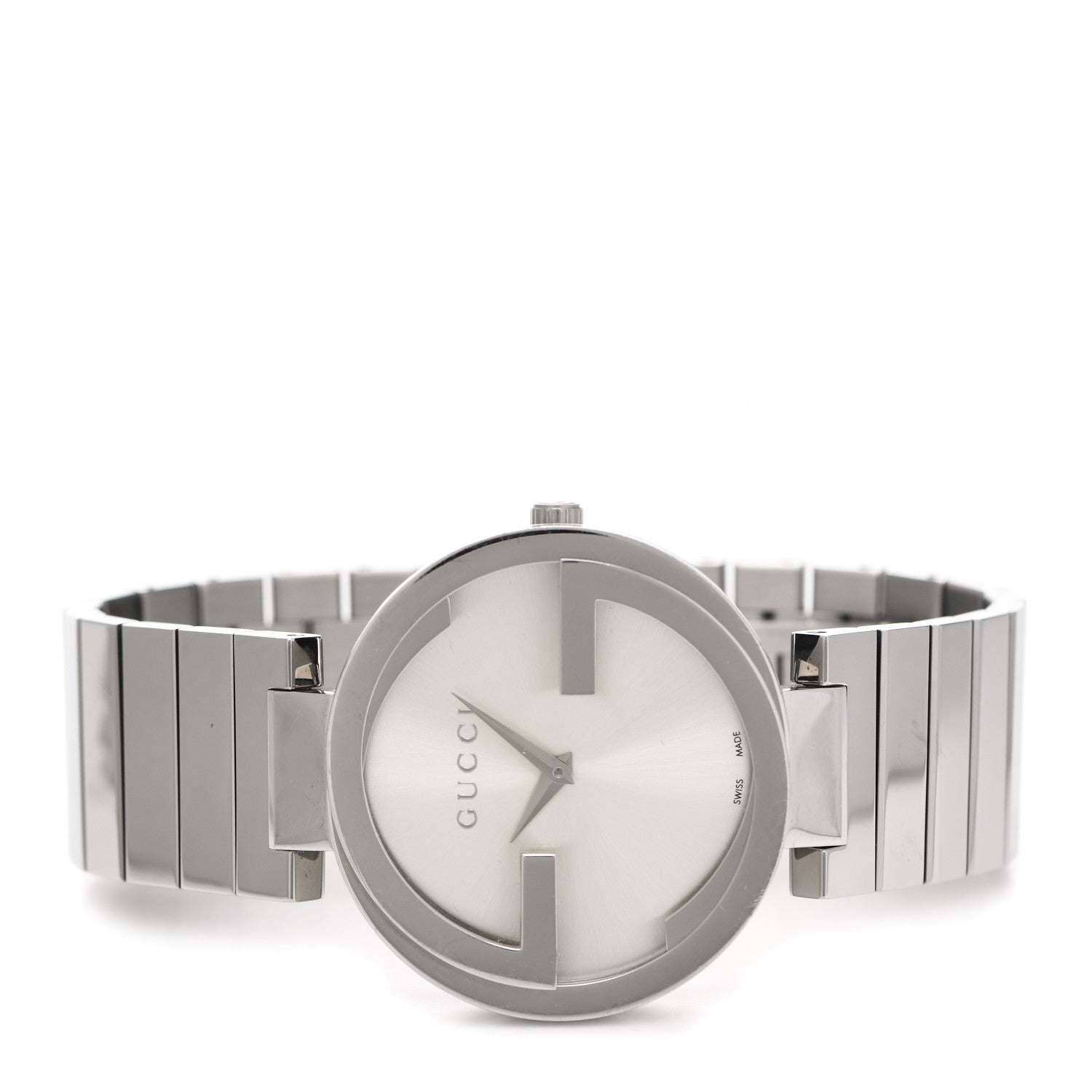 Gucci Stainless Steel 37mm Interlocking G Quartz Watch 2 of 6