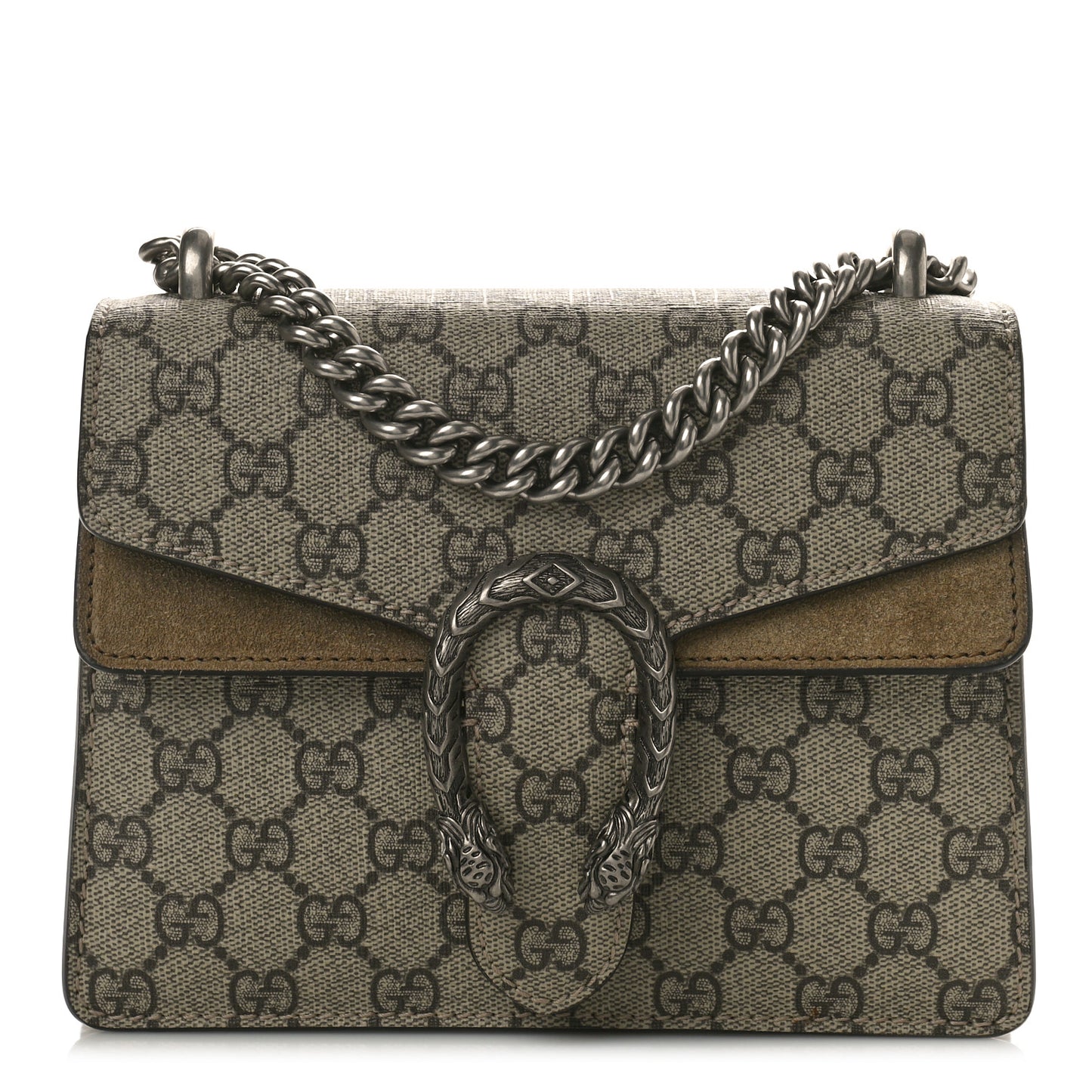GG Supreme Monogram Mini Dionysus Shoulder Bag Taupe