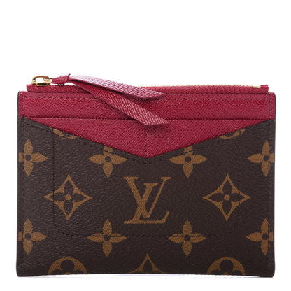 Louis Vuitton Monogram Zipped Card Holder Fuchsia 1 of 6