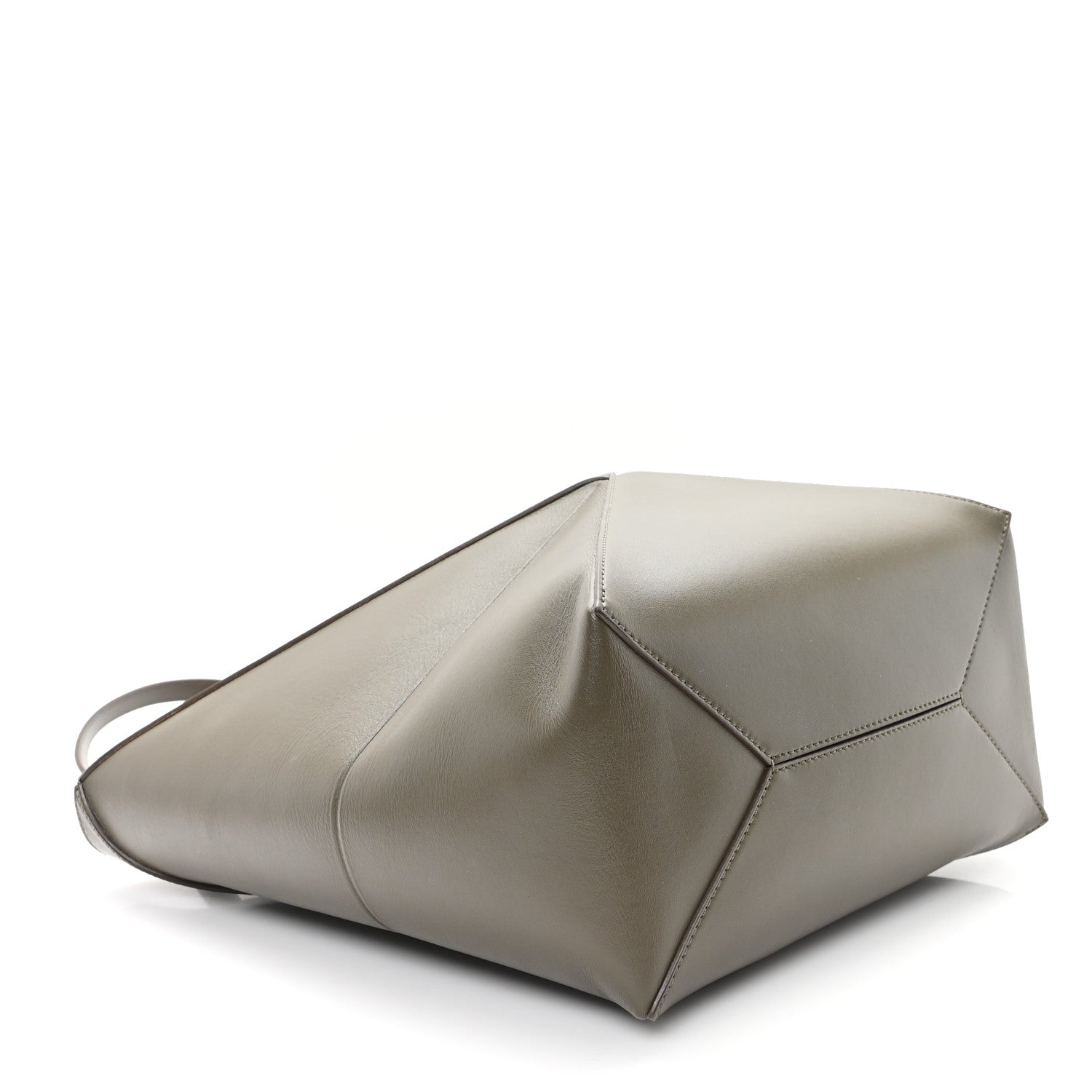 Loewe Shiny Calfskin Medium Puzzle Fold Tote Dark Khaki Green 4 of 9
