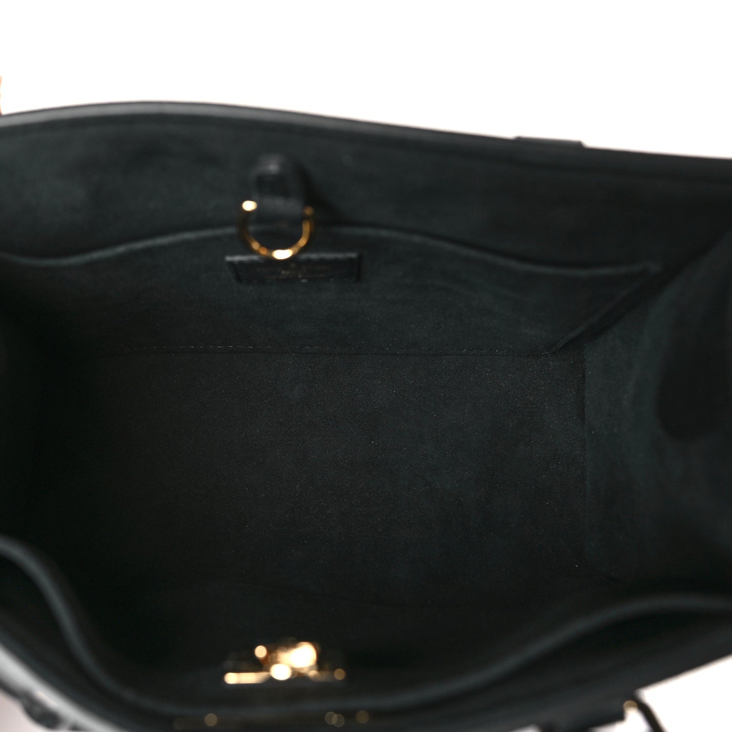 Calfskin Lock & Go Tote Black