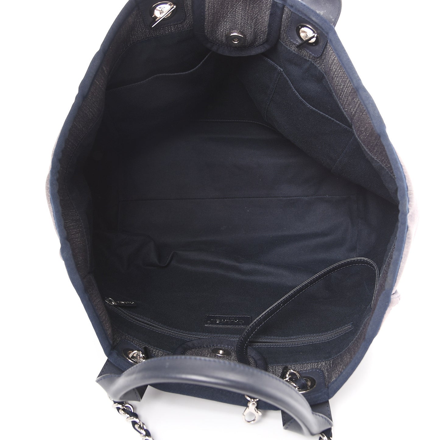 Denim Medium Deauville Tote Dark Blue