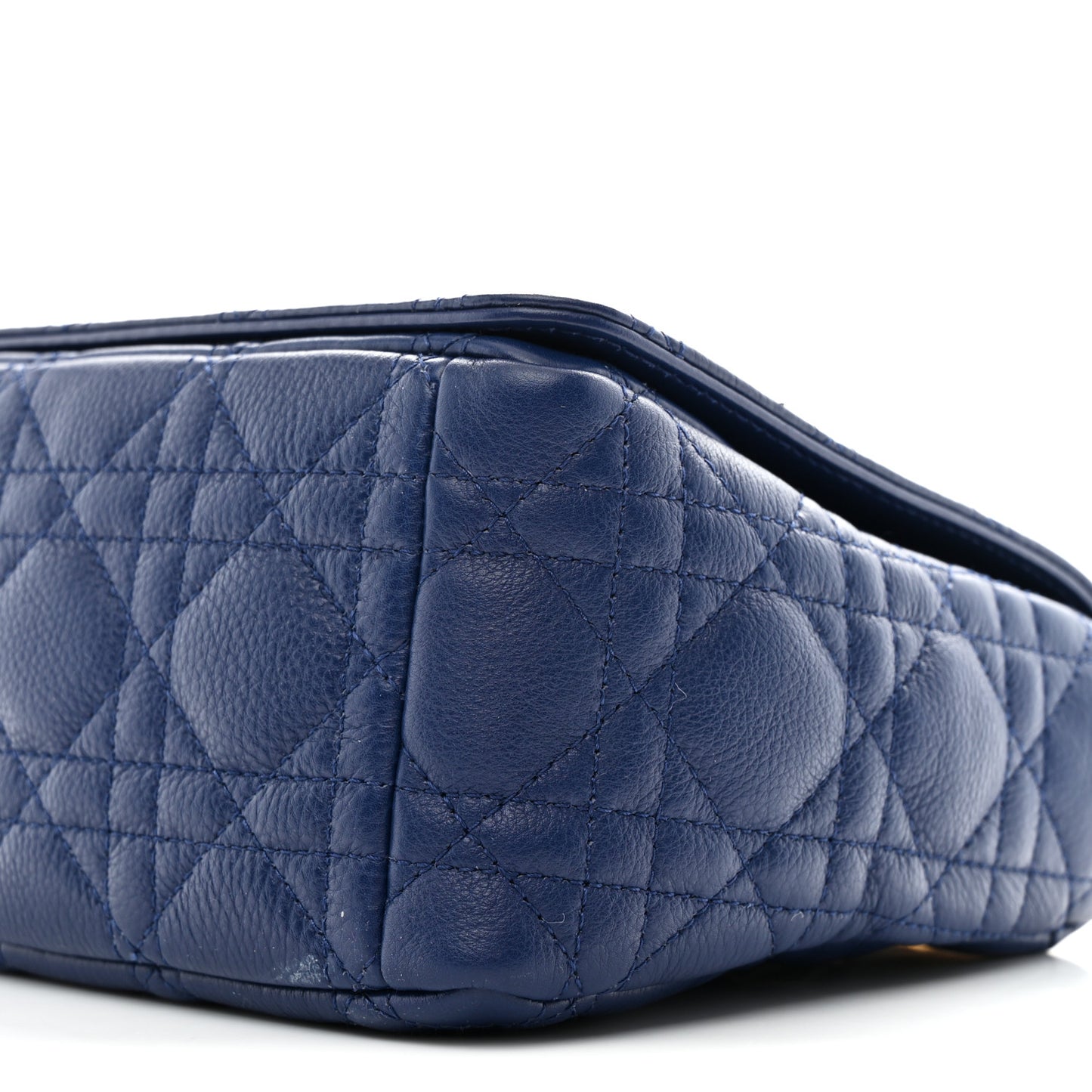Calfskin Cannage Medium Caro Bag Royal Blue