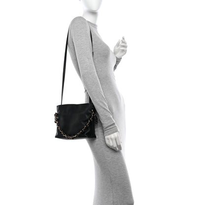 Loewe Nappa Calfskin Mini Flamenco Knot Clutch With Chain Black 2 of 12