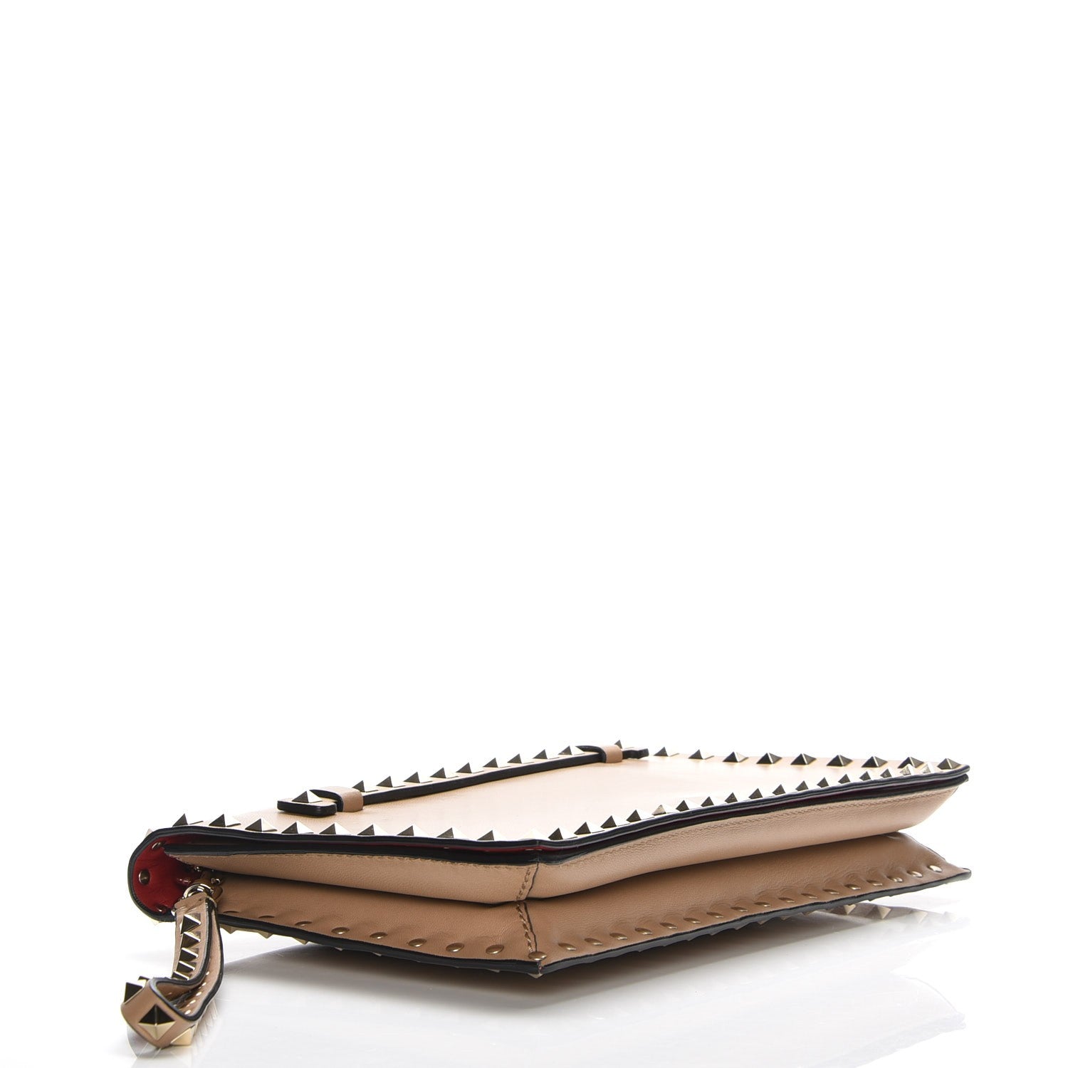 Valentino Garavani Nappa Rockstud Wristlet Clutch Alpaca 4 of 7