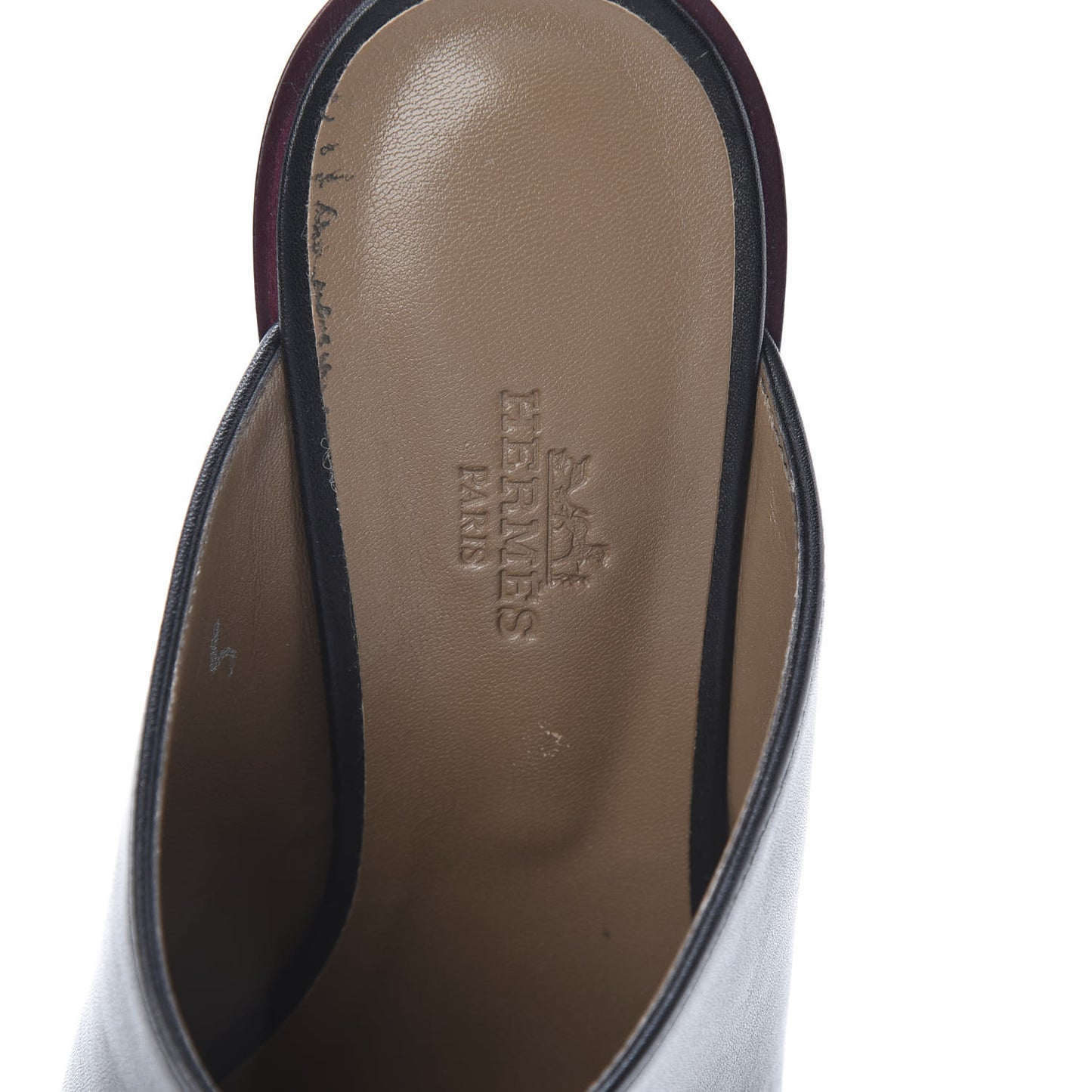 Calfskin Reveuse Mules 38 Black