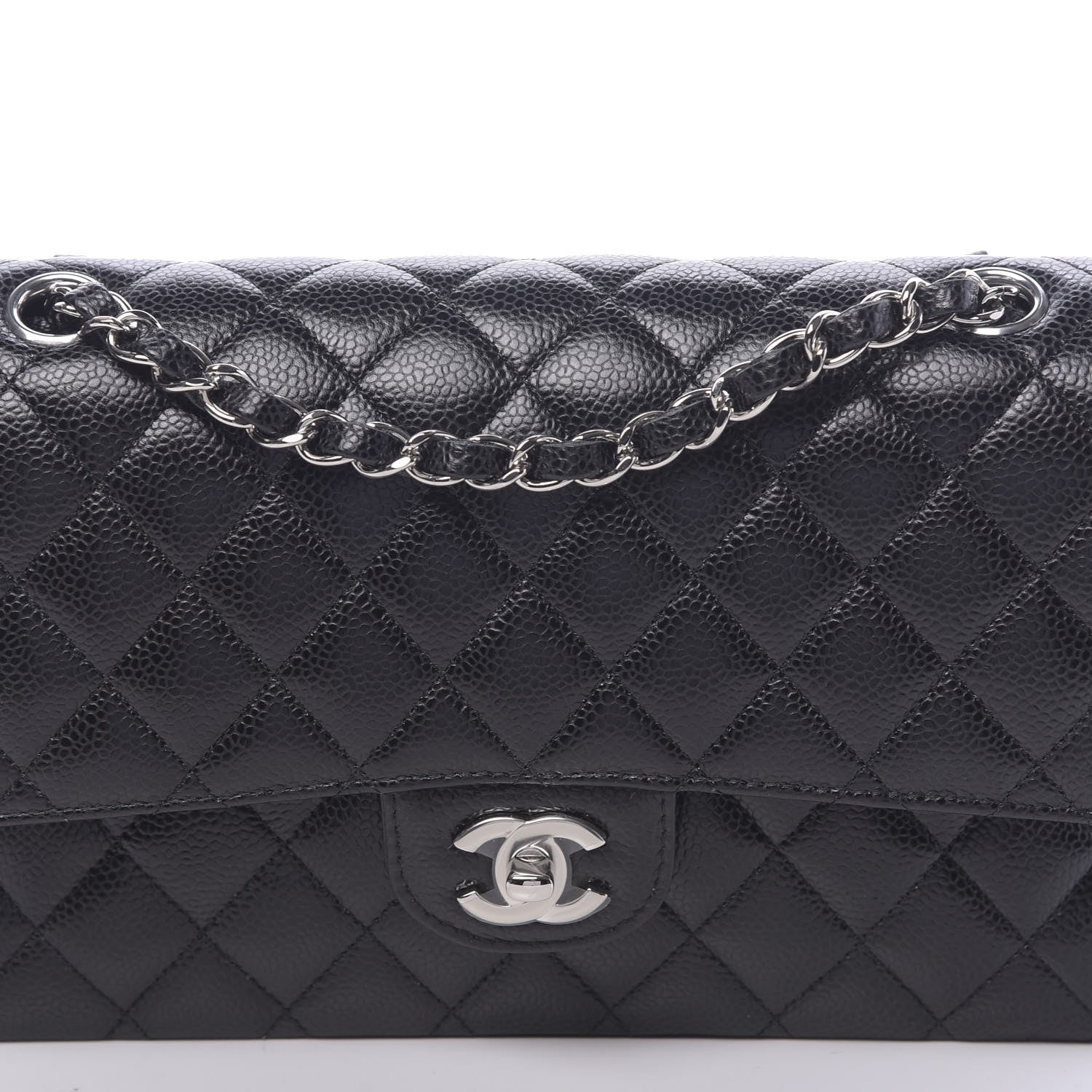 Chanel Caviar Quilted Medium Double Flap Black 10 of 10