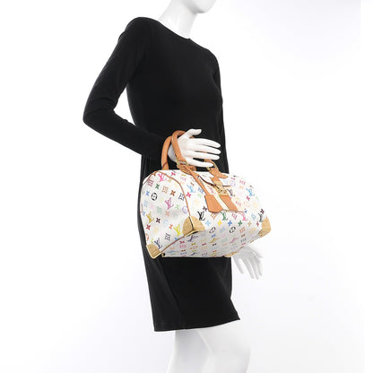 Louis Vuitton Monogram Multicolor Speedy 30 White 2 of 7