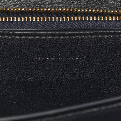 Celine Box Calfskin Medium Classic Box Flap Bag Navy 7 of 17