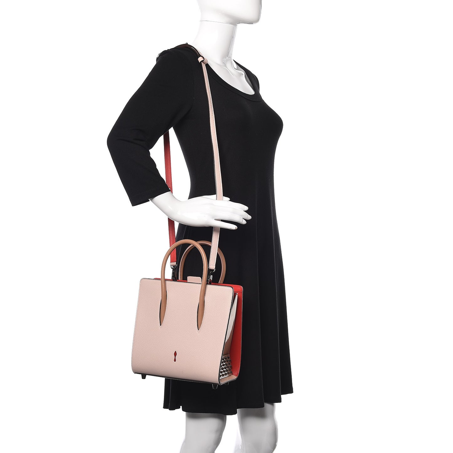 Calfskin Studded Small Paloma Ballerina