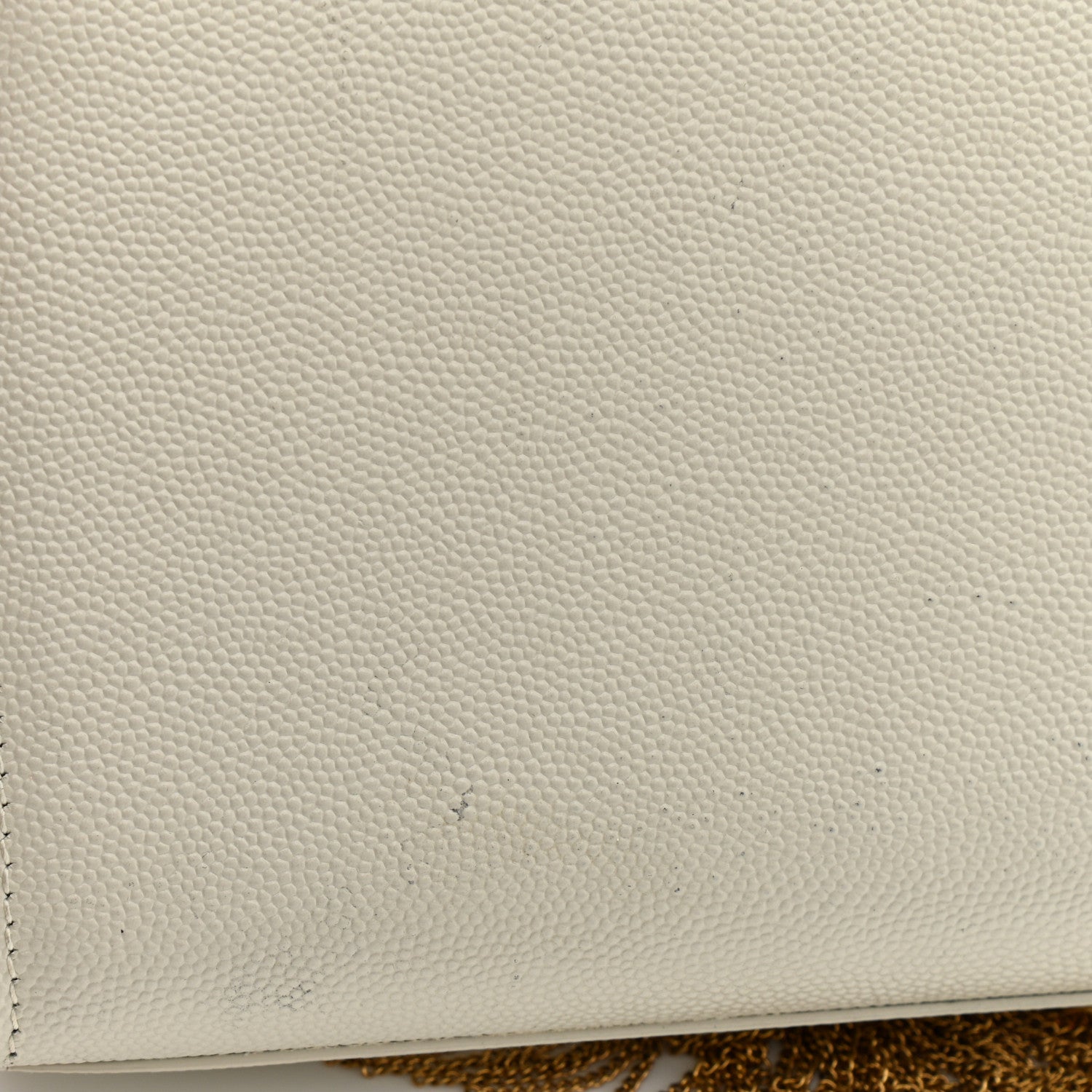 Saint Laurent Grain De Poudre Small Classic Monogram Kate Tassel Satchel Crema Soft 12 of 12