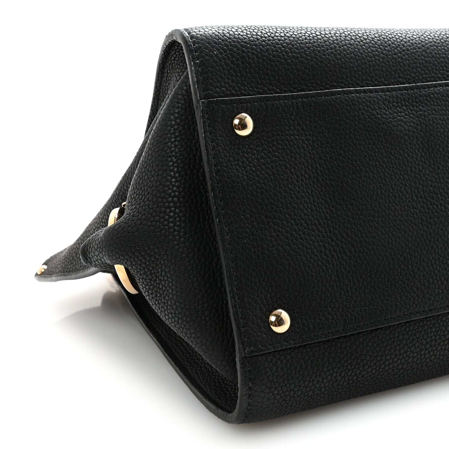 Salvatore Ferragamo Grained Calfskin Medium Sofia Satchel Black 8 of 9