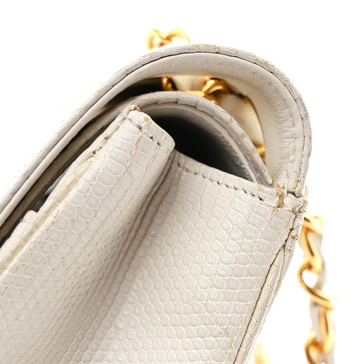 Chanel Lizard Small Double Flap White 23 of 25