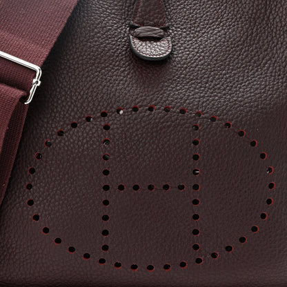 Hermes Taurillon Clemence Evelyne III PM Bordeaux 8 of 11