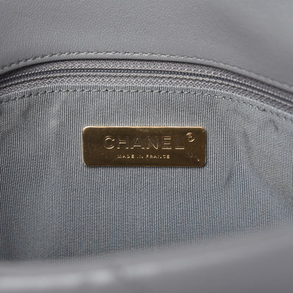 Chanel Lambskin Quilted Medium Chanel 19 Flap Grey 8 of 11