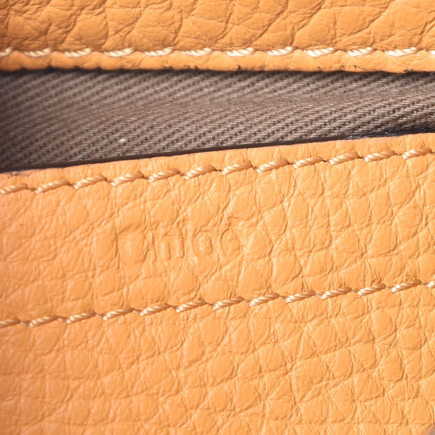 Chloe Calfskin Mini Marcie Round Crossbody Bag Burning Camel 6 of 11