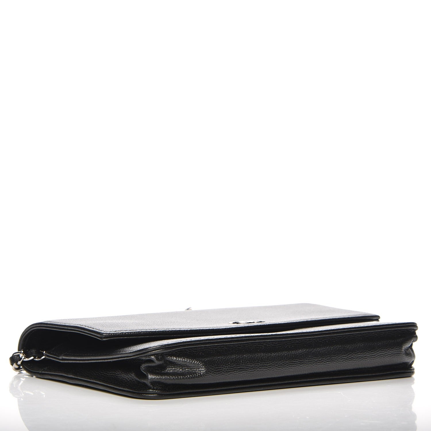 Chanel Caviar Sevruga Wallet On Chain WOC Black 4 of 10