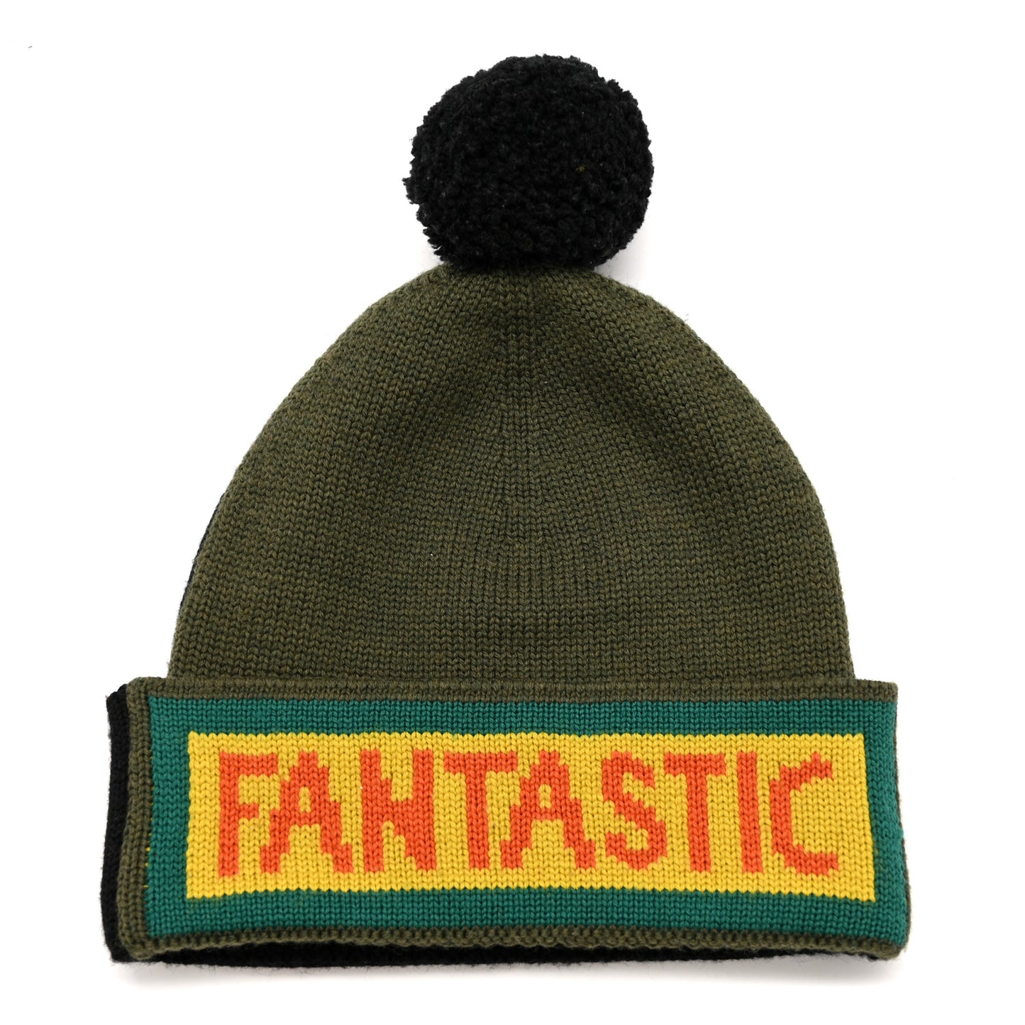 Wool Logo Beanie Black Multicolor