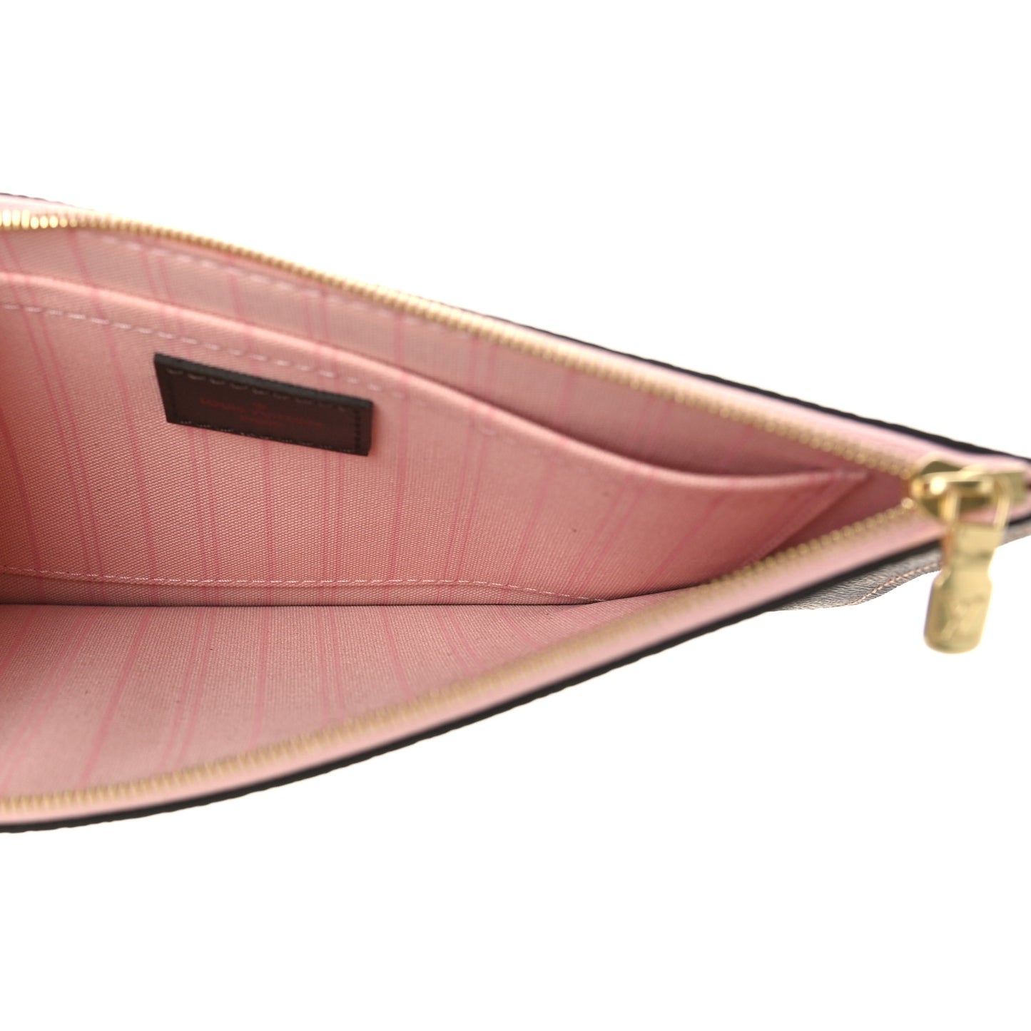 Damier Ebene Neverfull MM GM Pochette Rose Ballerine