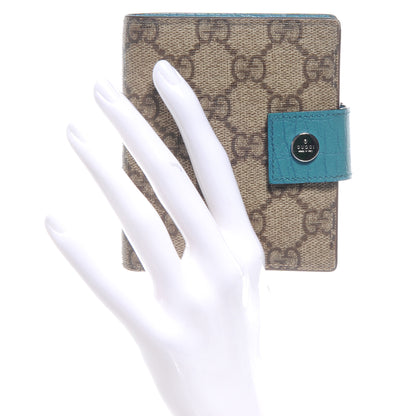 Gucci GG Plus Monogram Ladies GG French Wallet Turquoise 2 of 7