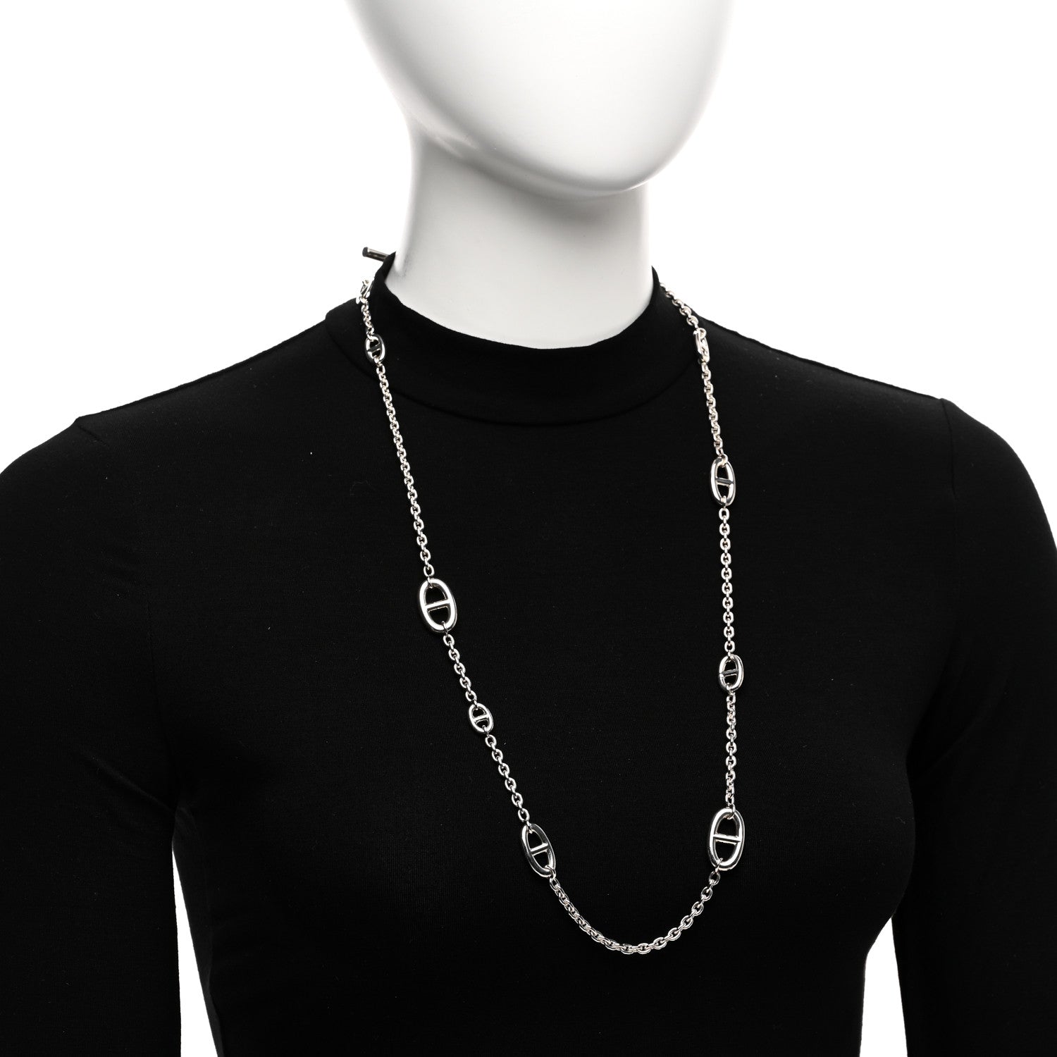 Hermes Sterling Silver Farandole Necklace 80 2 of 6