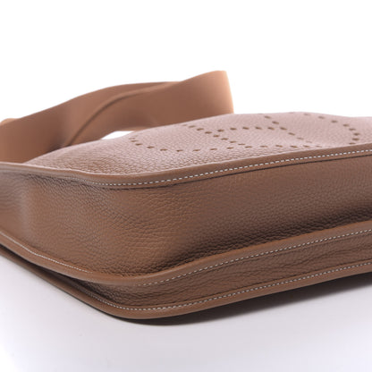 Hermes Taurillon Clemence Evelyne III PM Gold 9 of 11