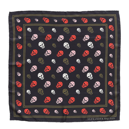 Alexander McQueen Silk Skull Scarf Black Multicolor 1 of 5