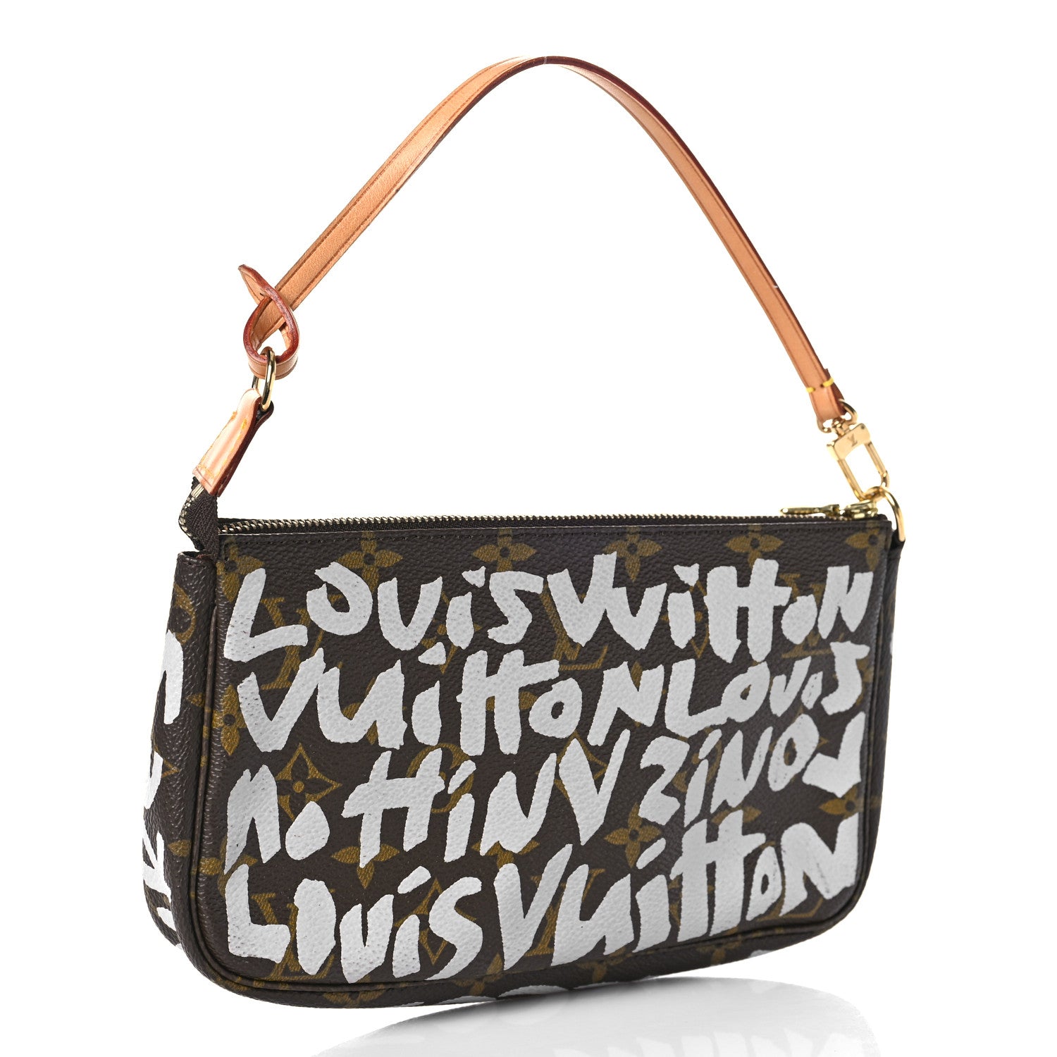 Louis Vuitton Monogram Graffiti Pochette Accessories Silver 3 of 11