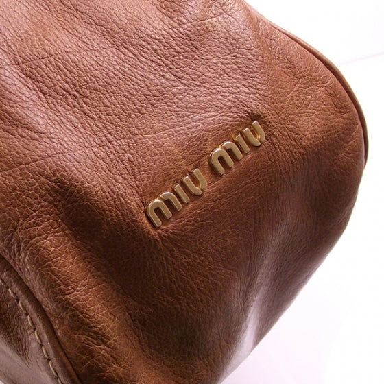 Leather Knot Hobo Brown
