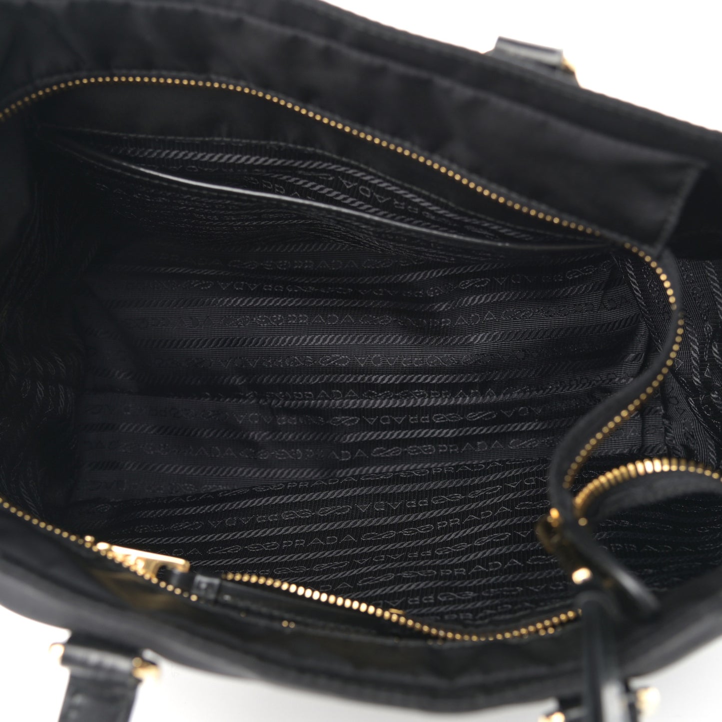 Tessuto Nylon Shopping Tote Black