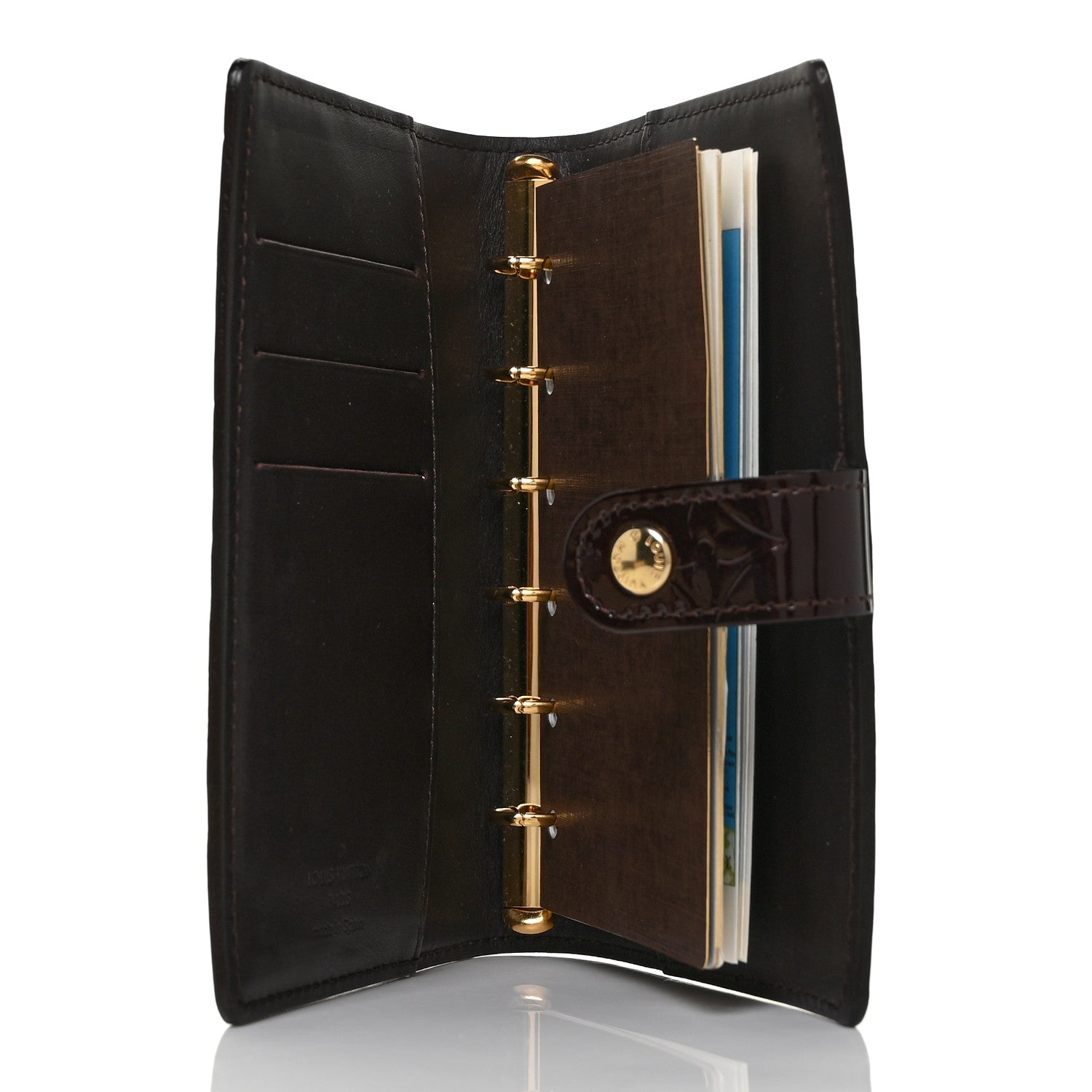 Louis Vuitton Vernis Small Ring Agenda Cover Amarante 5 of 9