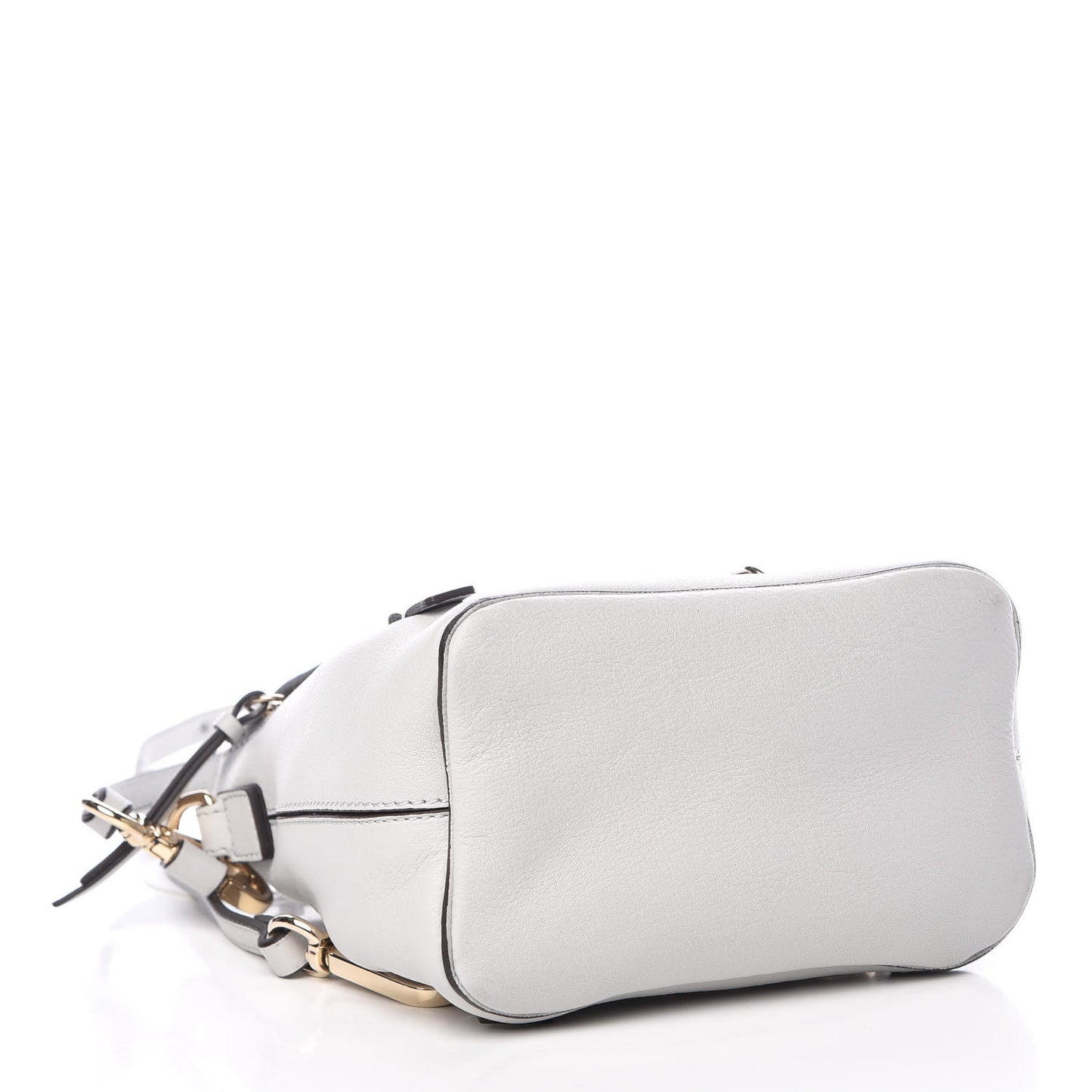 Suede Calfskin Mini Faye Backpack Airy Grey