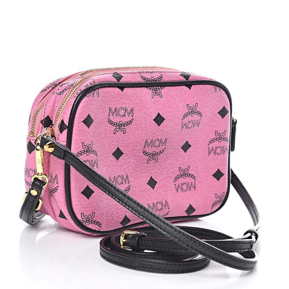 MCM Visetos Mini Camera Crossbody Bag Pink 3 of 9