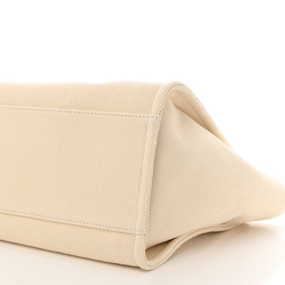 Chanel Canvas Pearl Medium Deauville Tote Ecru Beige 10 of 10