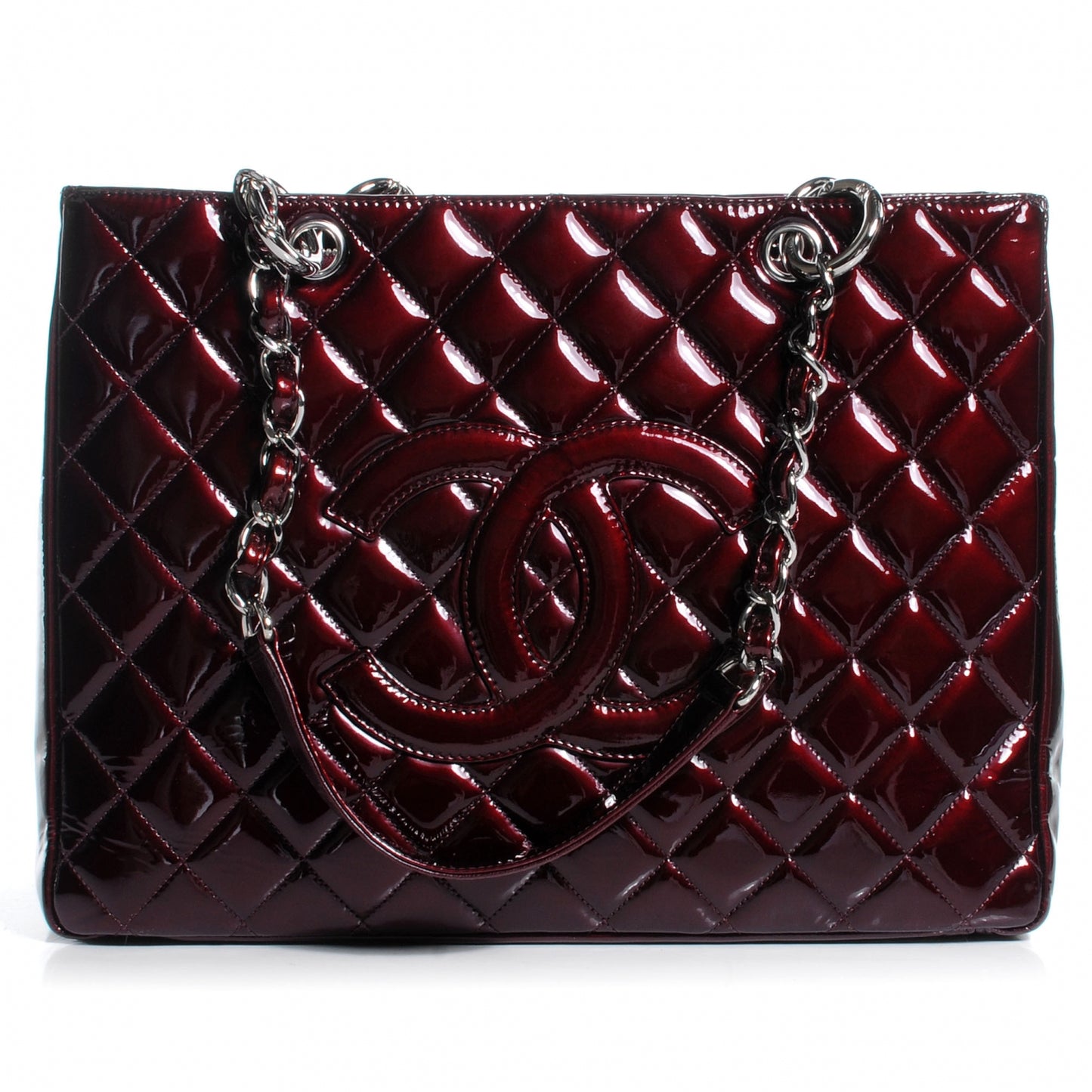 Patent Grand Shopping Tote GST Bordeaux