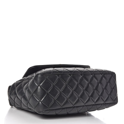 Chanel Lambskin Quilted Flap Shoulder Bag Black 4 of 12